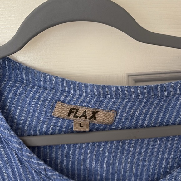 Flax linen button up tunic - Picture 2 of 5